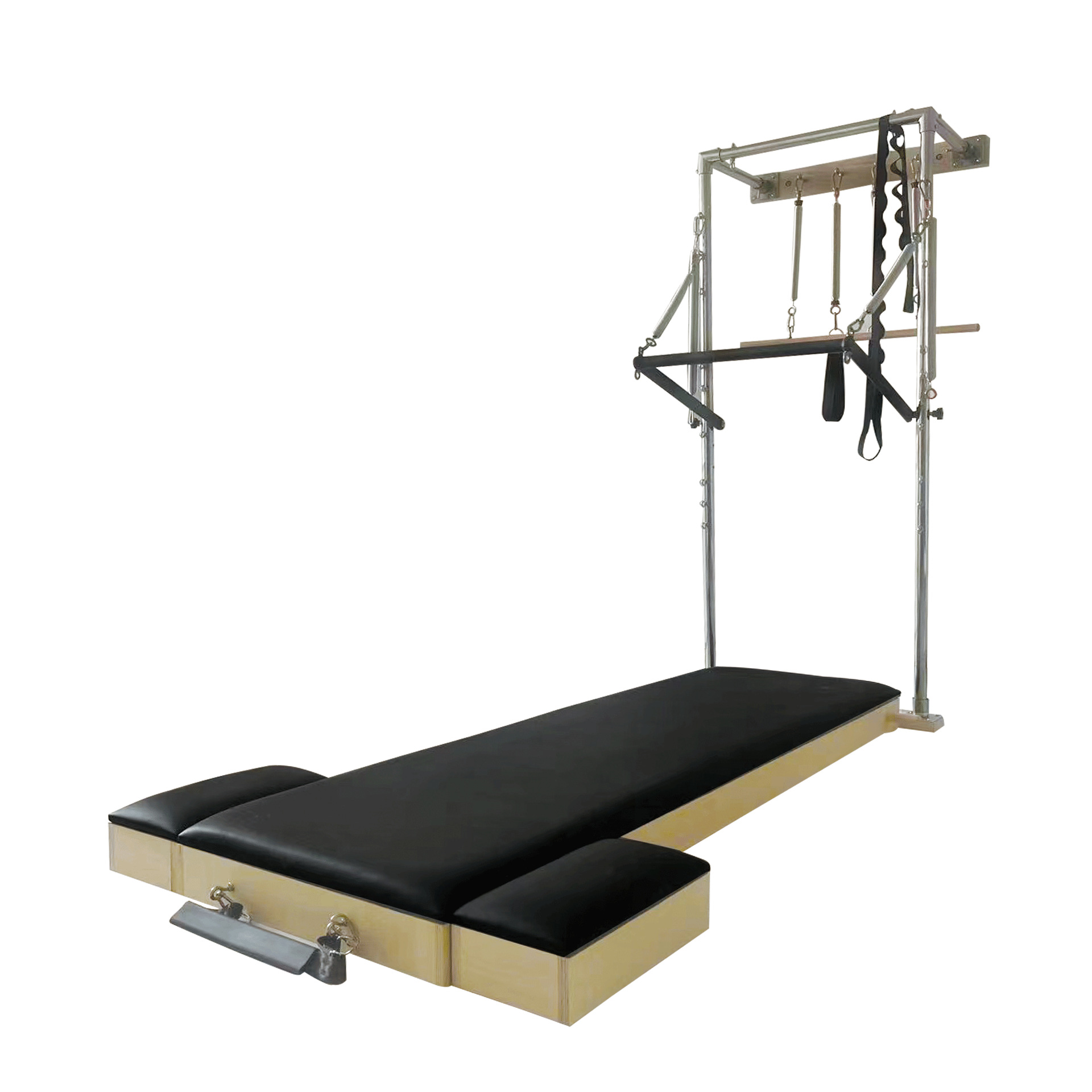 Torre de Pilates de pared con colchoneta alta de madera de arce, equipo grande para acrobacias aéreas y yoga, para uso doméstico, disponible en stock.