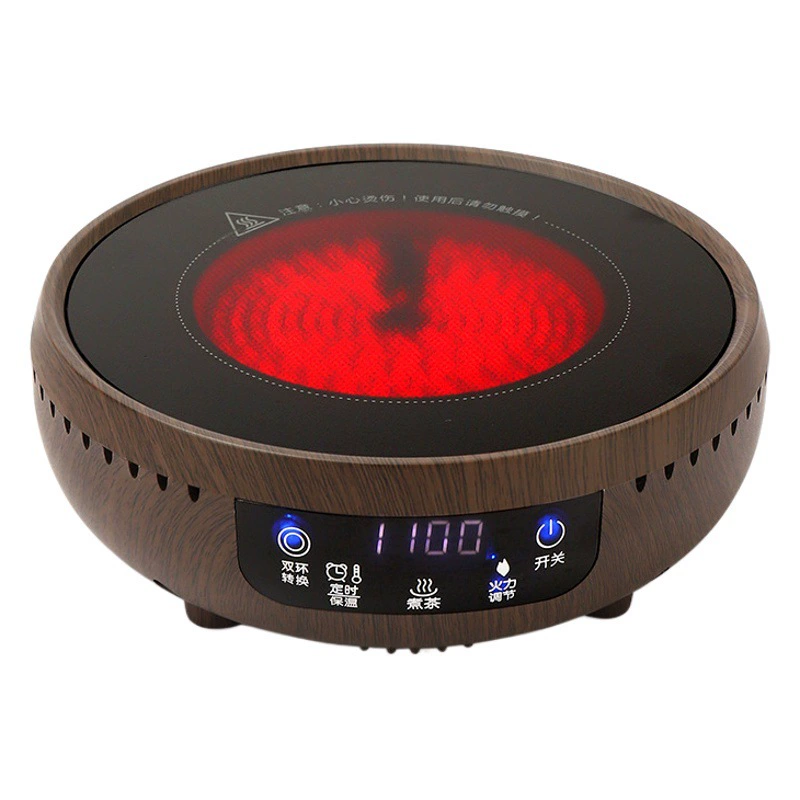 Чайник с электрической керамической плитой, бытовой набор для заваривания чая, устройство для заваривания чая с двойным инфракрасным излучением и подогревом.