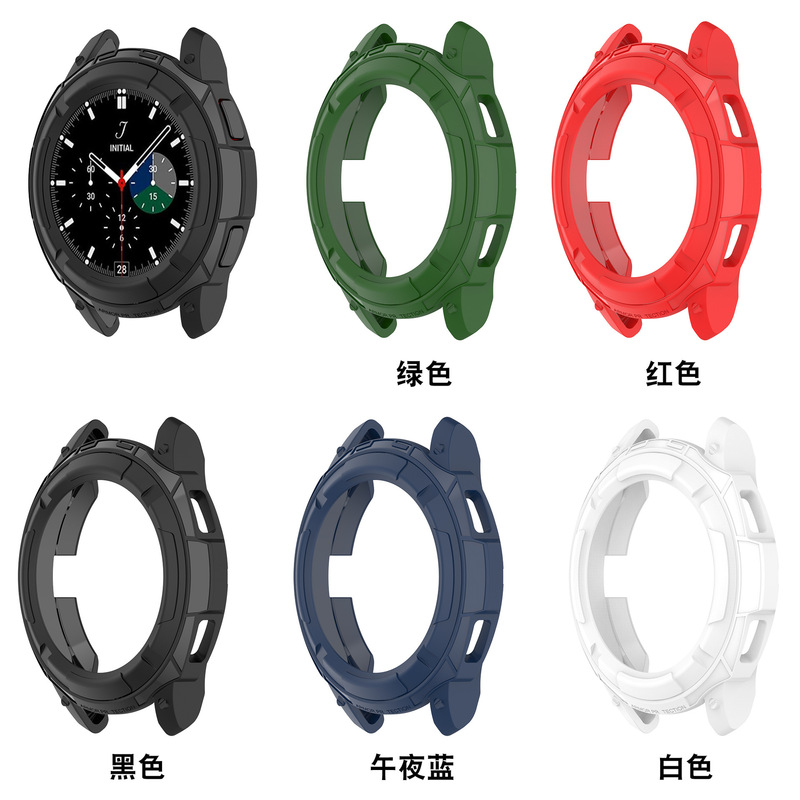 For Samsung galaxy Watch 4 classic Case Armor Protective Case tpu Hollow Case