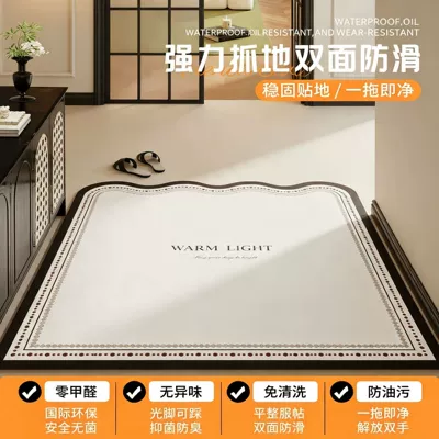 Universal Foot Pad: vintage-style, unique-shaped doormat wholesale - rouxi-vertical-version-no-wash-thickened-one-pull-clean-double-sided-anti-slip-for-custom-sizes-please-contact-customer-service