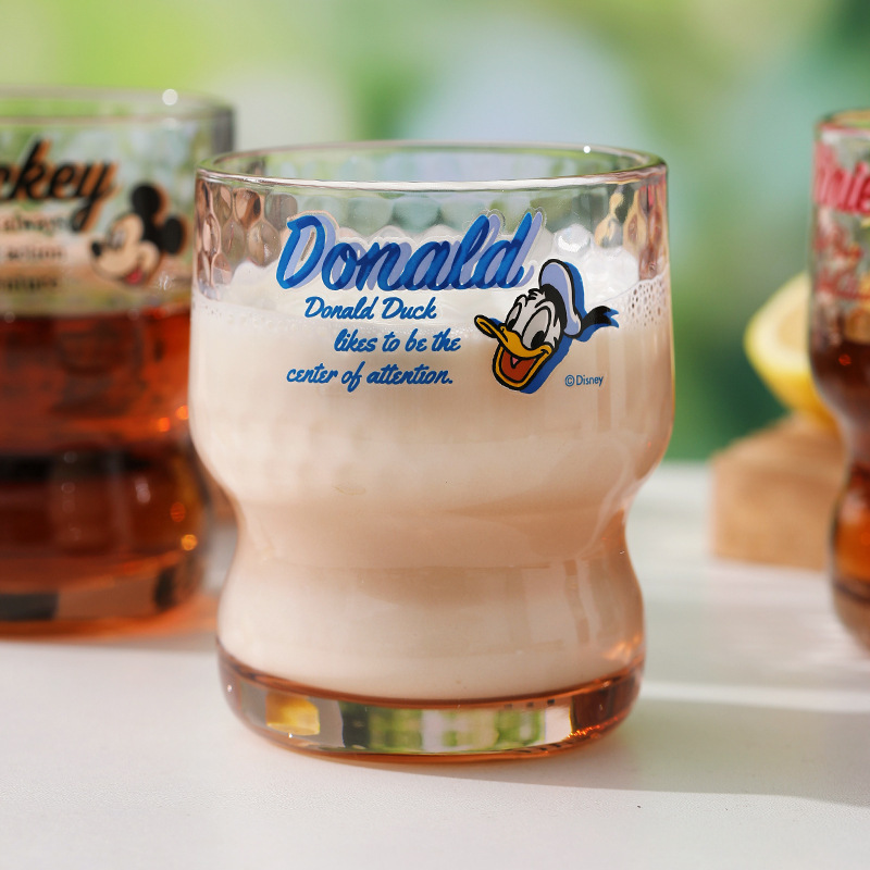 Nuevo tipo de taza de vidrio caja de regalo martillo retrógrado taza de vidrio de agua taza de jugo taza de moda taza transparente