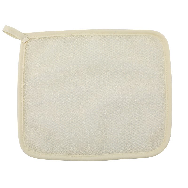 Toalla cuadrada de doble capa de nylon artefacto de baño de los hombres espuma toalla cuadrada de limpieza de la piel de las mujeres BOLA DE BAÑO plegable 22X26