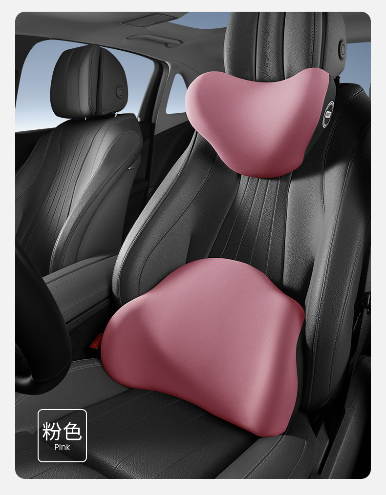 Car Headrest Electric Massage Office Car Waist Cushion Waist Cushion Seat Neck Pillow suit Car Lumbar