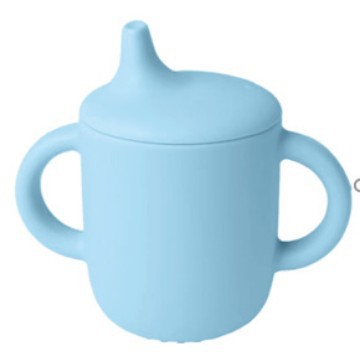 Conjunto de cubiertos para niños tazón de alimentos suplementarios platos de silicona tazón de cuchara de tenedor bib taza de agua de grado alimenticio para bebés alimentación suplementaria