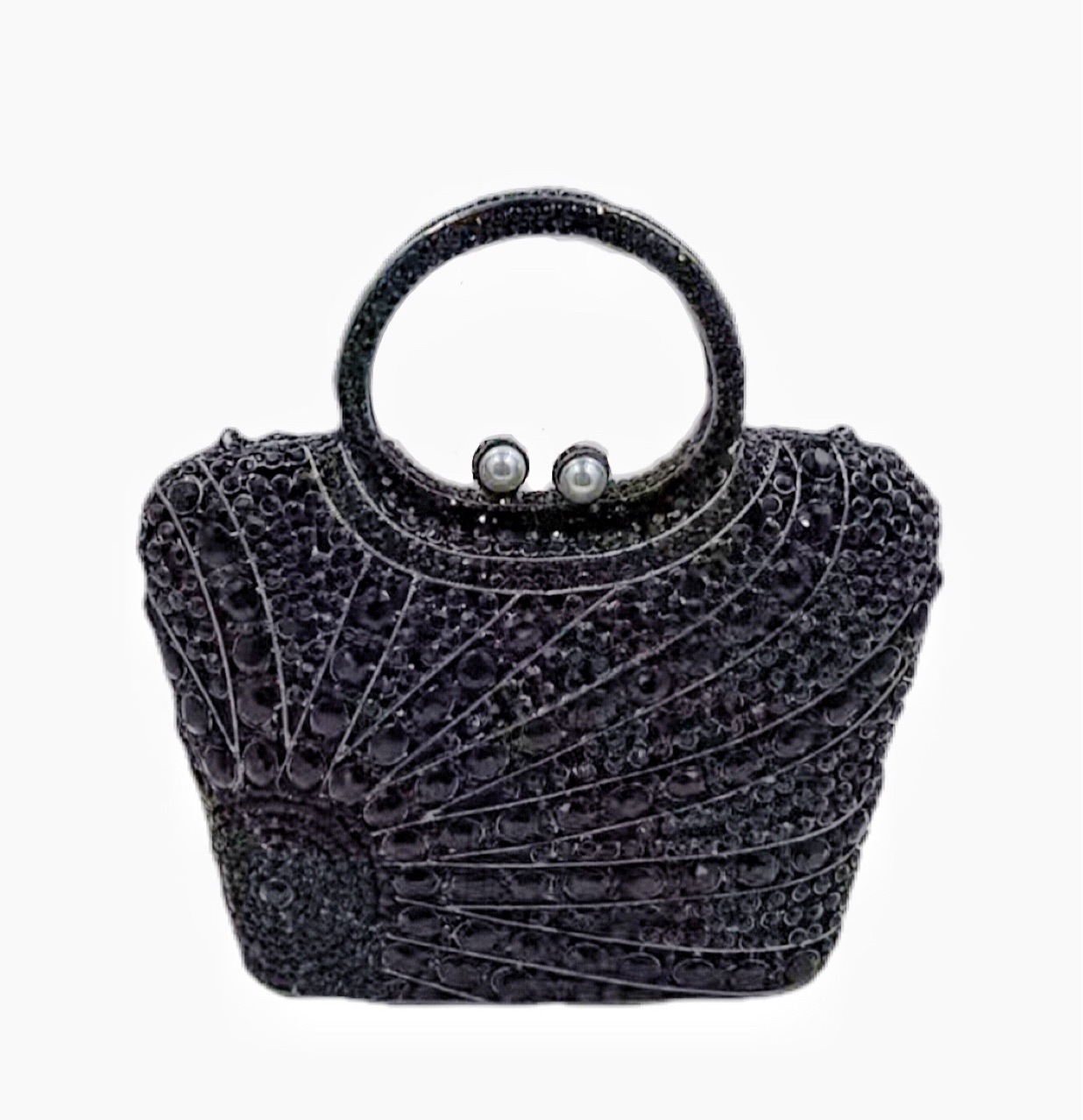 Túi clutch nữ đính đá dạ hội dáng đứng đeo chéo xách tay phong cách châu Âu — bạc, Bạc AB, màu vàng, Champagne màu chi tiết 4