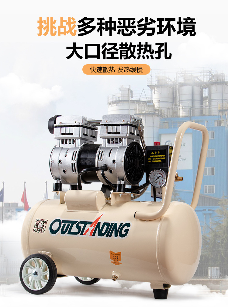 Otus Oil-Free Air Compressor 220V Air Pump 1100W Repair Paint Spray Air Compressor Silent Expert