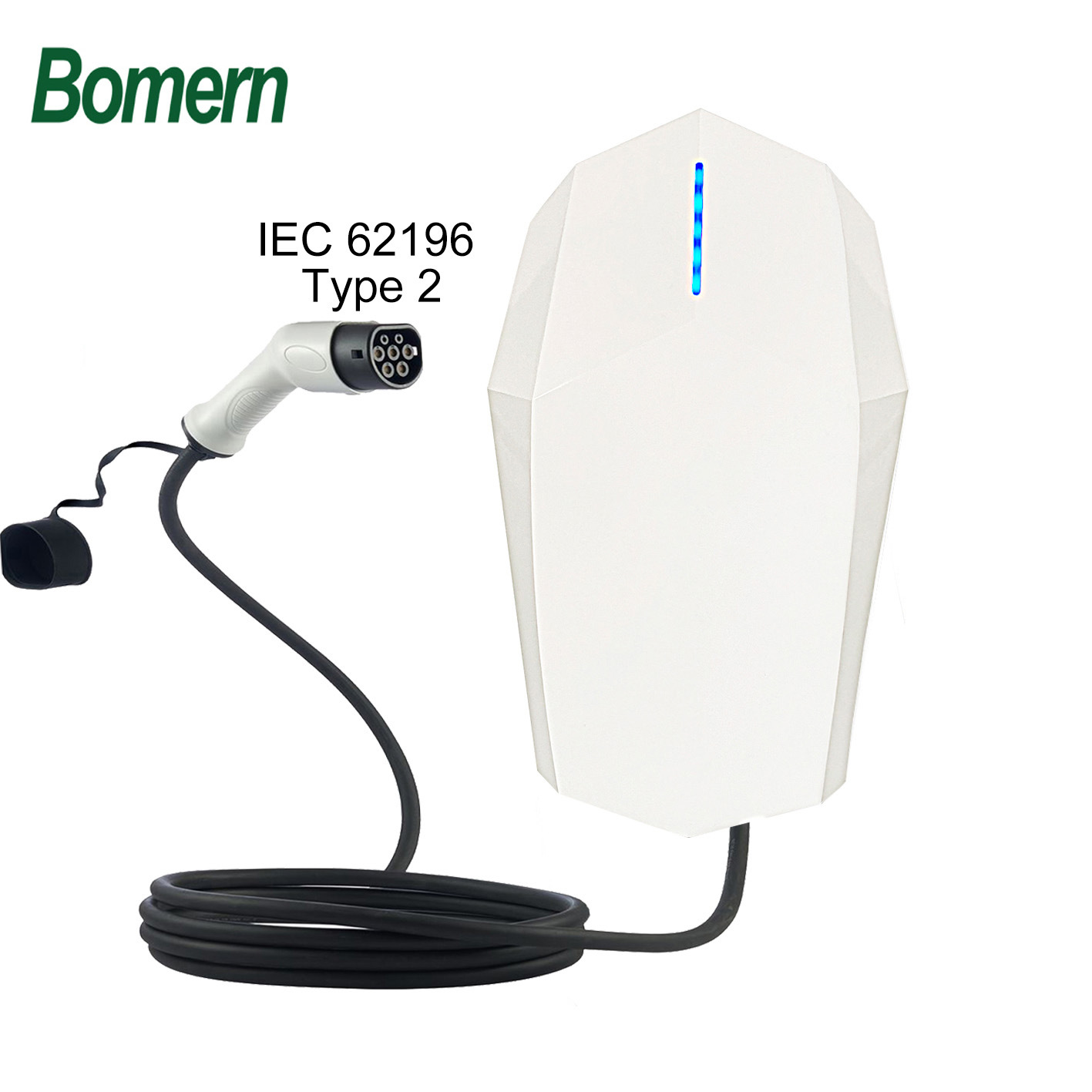 新能源电动汽车家用即插即充壁挂欧标7KW32A交流充电桩充电器