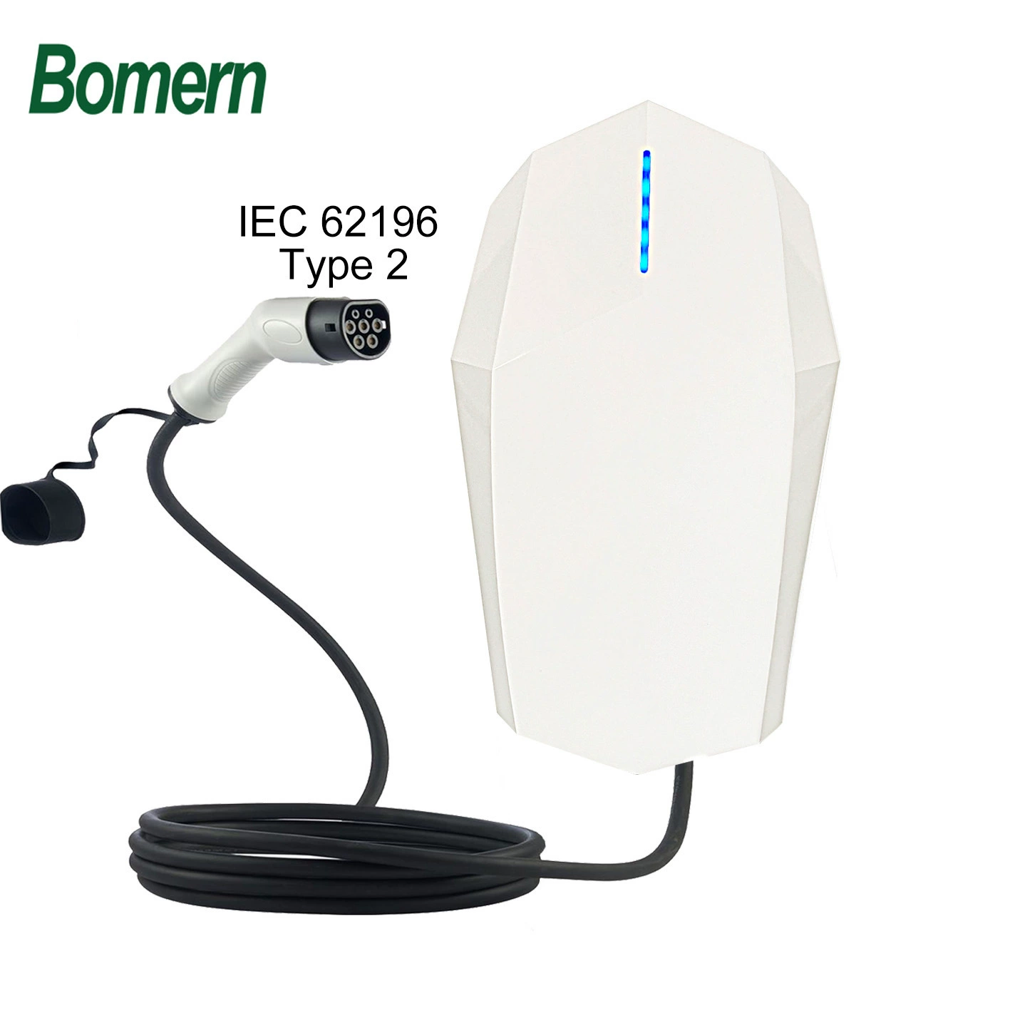 Новая энергия Электрический автомобиль дома подключи и работай зарядки настенный Европейский стандарт 7KW32A AC зарядка куча зарядное устройство