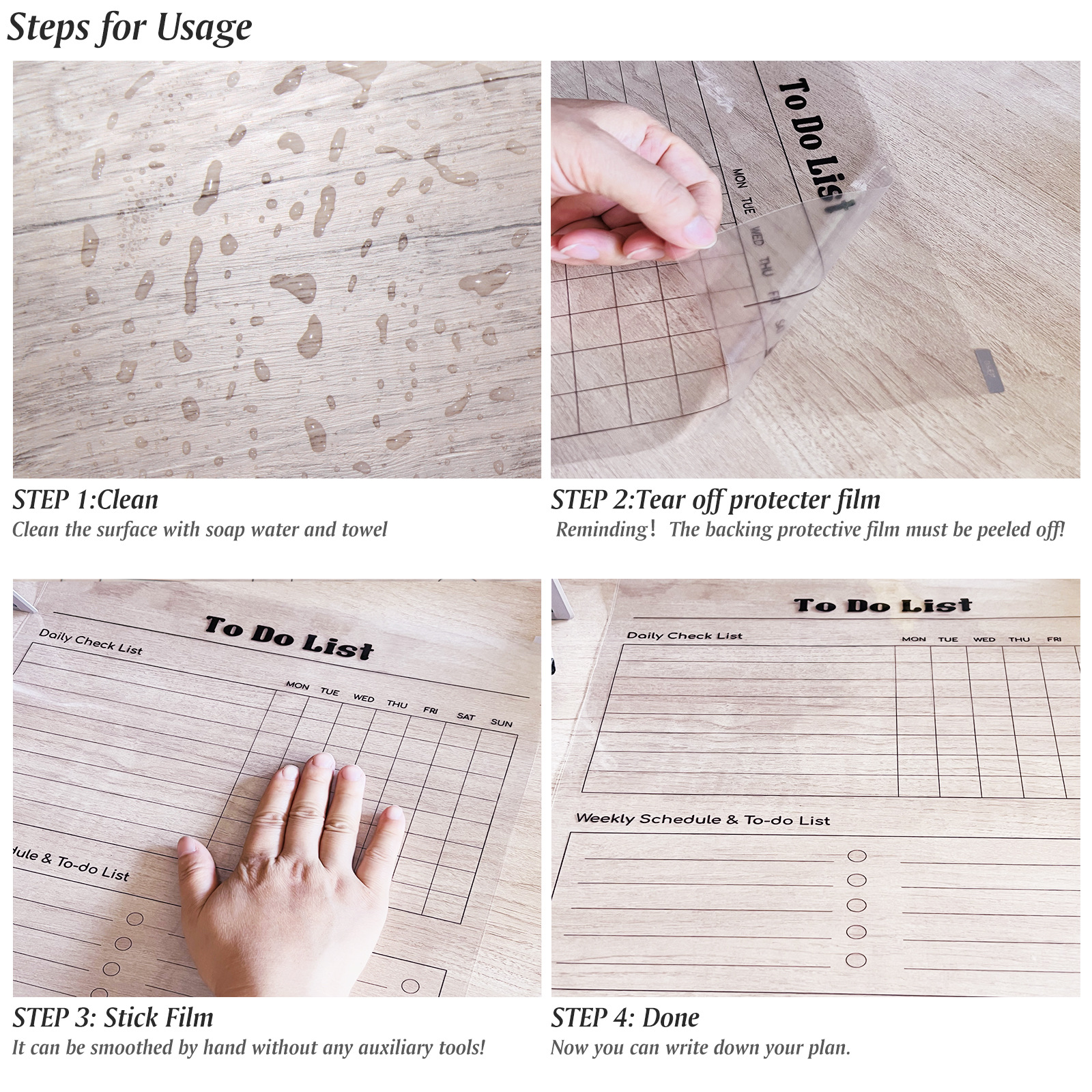 Transparent Writable Planner Set Image 3