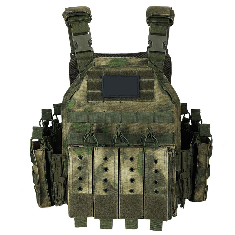 Transfronterizos 6094 chaleco táctico de desmontaje rápido táctico chaleco táctico al aire libre militar de camuflaje equipo de protección CS