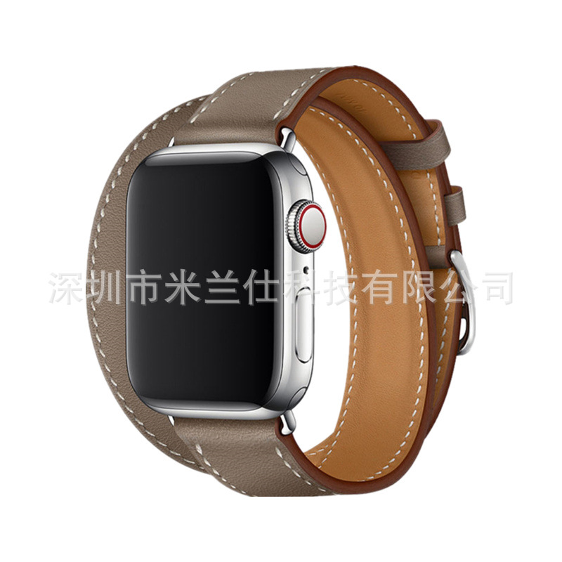 Adecuado para Apple Watch applewatch Correa S9 cuero genuino iwatch456789SE deportes ultra2 fabricante