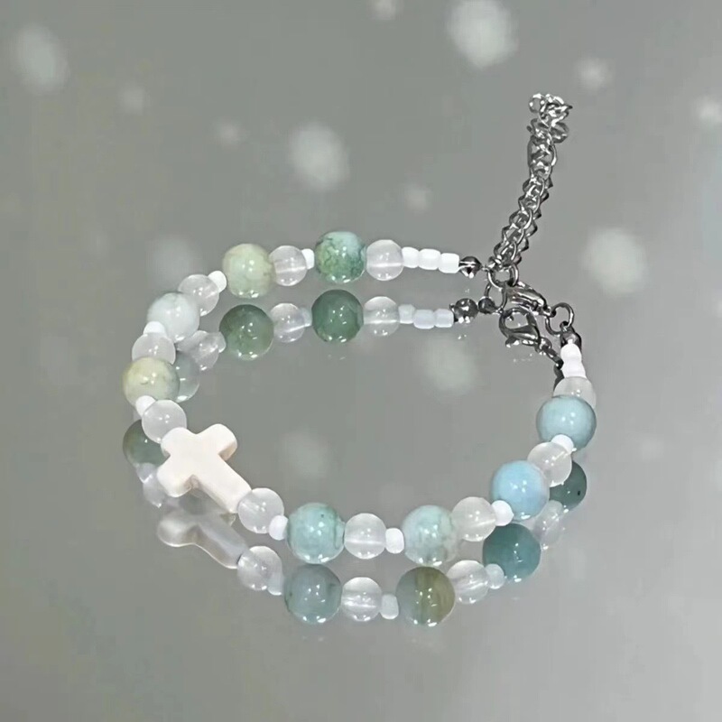 Irregular Fresh Style Mix and Match Bracelet Star Cross All-Match Women's Best Friend Bracelet Student Internet Celebrous Same Gift