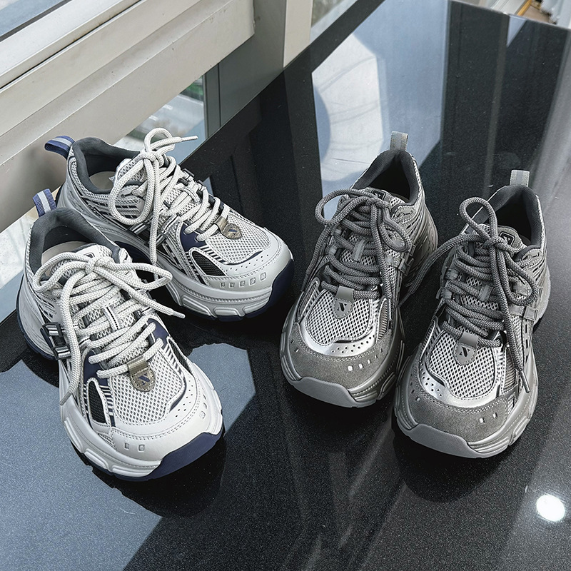 Retro casual sneakers platform