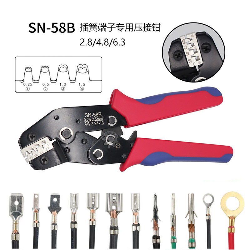 Pliers Manual fast Take pliers Crimping pliers Plug spring Insulated needle Tubular Needle terminal