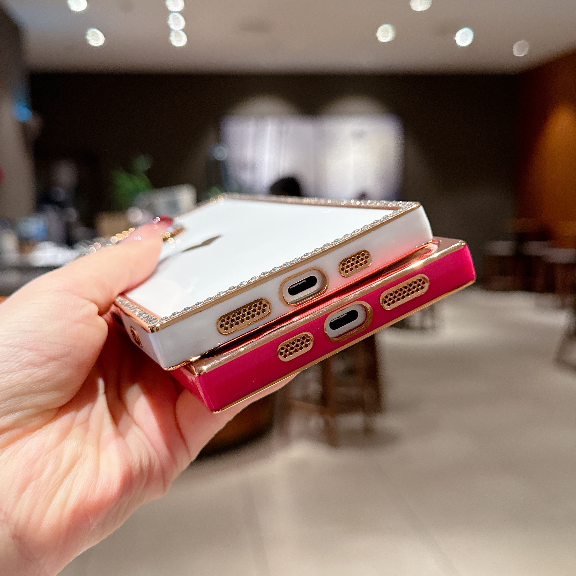 Coque Iphone 17 Avec Bordure Électroplaquée Miroir Anti-chute_voghion.com