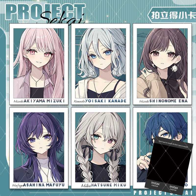 Pjsk World Project Zozo Collaboration Asahina Mafuyu Yoisaki Kanade 25Th Anniversary Polaroid Collectible Card
