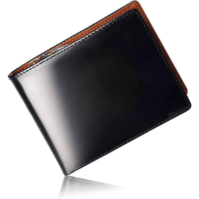 Cross-border Amazon Japan Vintage Faux Horse Hip Leather Wallet Handmade Money Cloth Simple Short Men's Wallet Customization