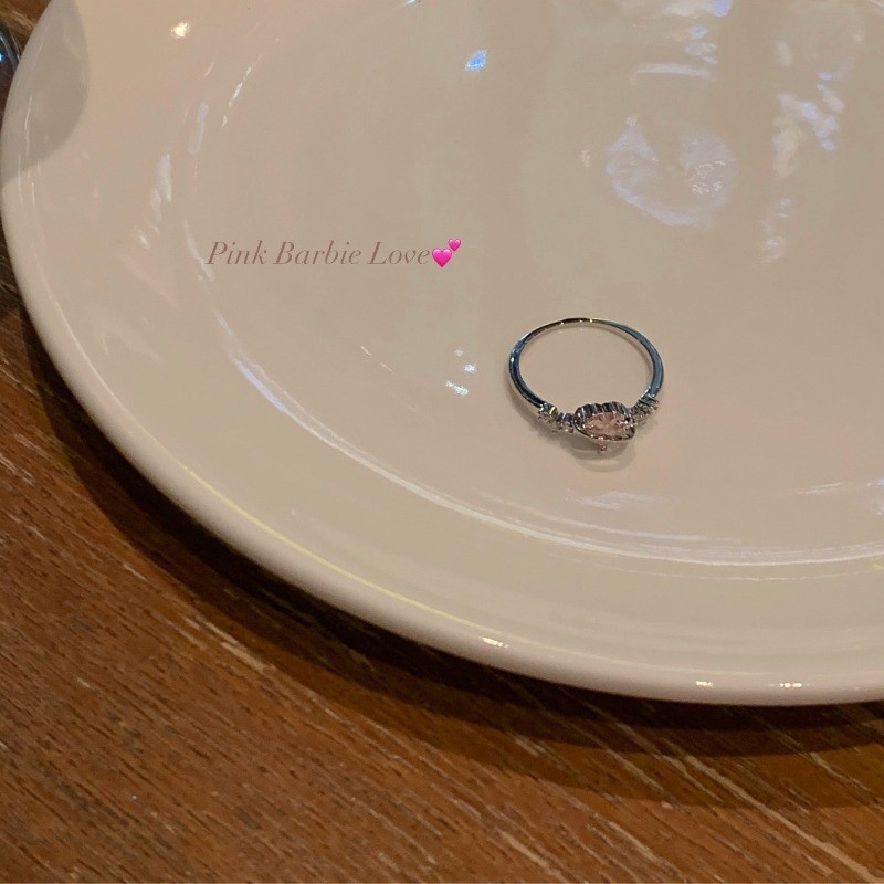 Anillo de circonita de perlas de viento ins, nicho femenino, sentido de alta gama, simple y ligero, anillo de novia de lujo, anillo de apertura de temperamento al por mayor