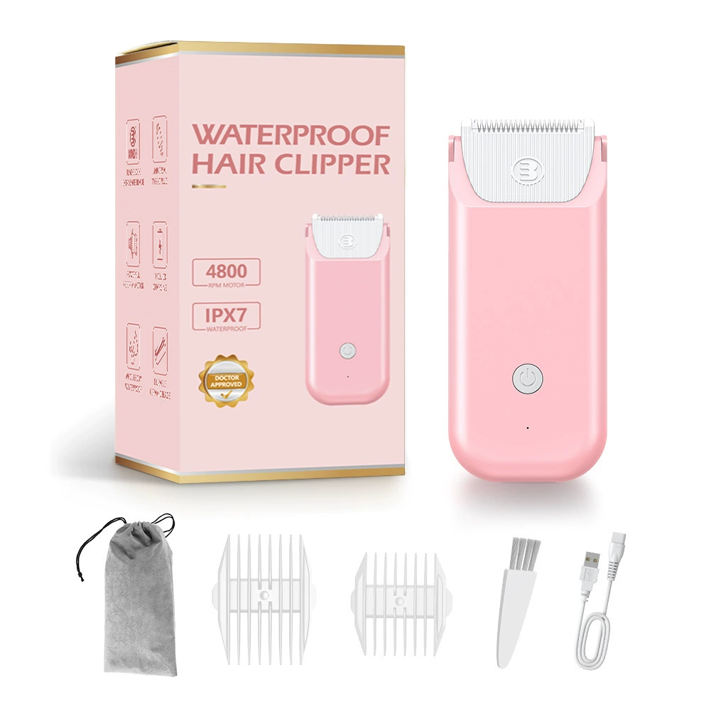 Трансграничная женская машинка для стрижки волос в бикини, портативная безопасная машинка для стрижки волос, электрическая машинка для стрижки волос, бесшумная водонепроницаемая машинка для стрижки волос, электрическая машинка для стрижки волос