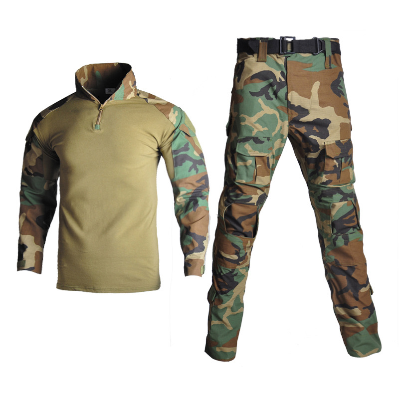 Trajes de rana transfronterizos G2 trajes de camuflaje de manga larga trajes de rana tácticos hombres trajes de entrenamiento militar al aire libre instructor CS trajes de expansión