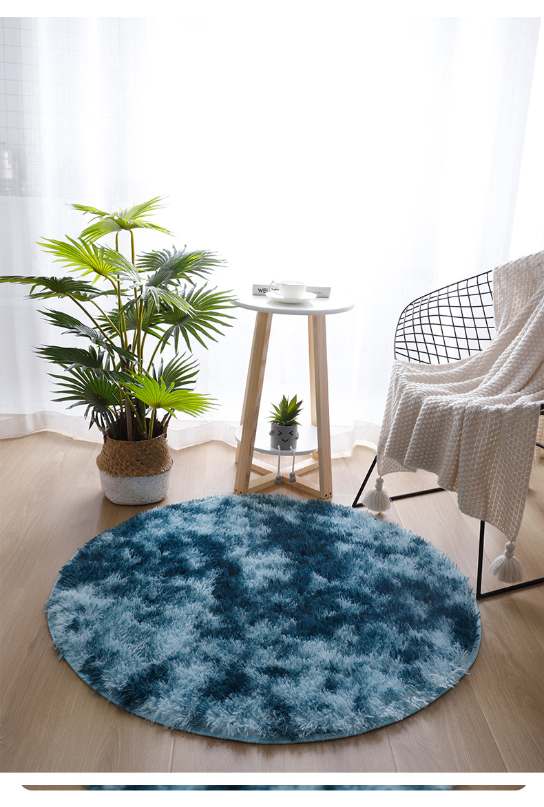 地毯,地垫,脚垫,扎染地毯,圆形地垫,书桌椅地毯,茶几脚垫,客厅地垫