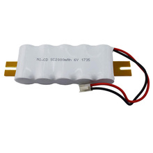 镍氢可充电电池组NI-CD 6V  SC2000MAH安全通道指示灯应急灯电池