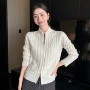 宽松v领女士秋冬羊绒衫