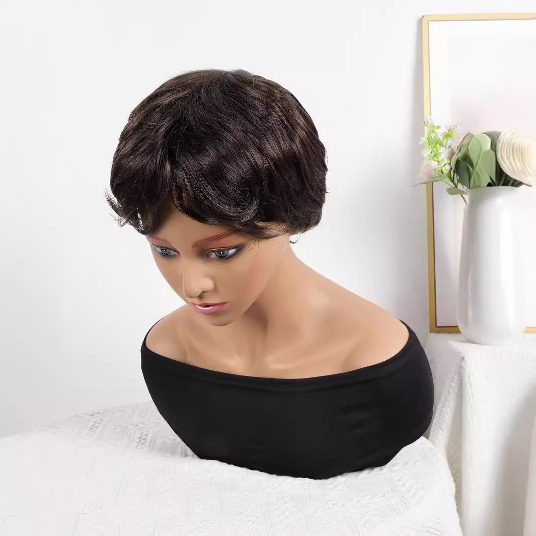 Fibra química al por mayor bob cabello pelucón mecánico pelucón cubierta de pelo