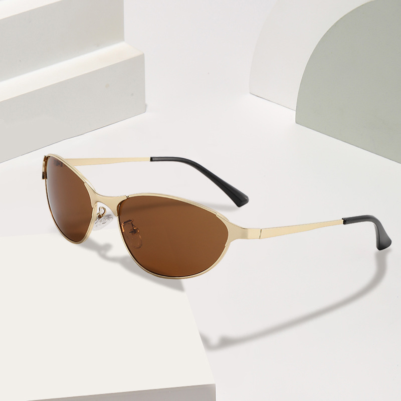 gafas de sol para mujeres nuevas gafas de sol retrógradas, gafas de sol de ojos de gato, gafas de sol de alto nivel, gafas de sol de marco simple japonesa, Harajuku