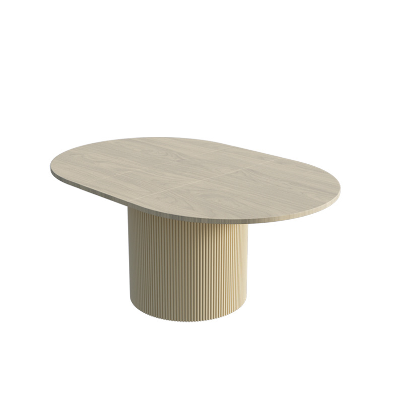 Nórdico simple mesa redonda casa pequeña mesa de comedor diseñador puede estirarse redonda mesa de comedor de salón de café lujoso