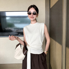 秀熙熙2026秋季气质背心无袖收腰羊毛针织衫上衣毛衣女K85037