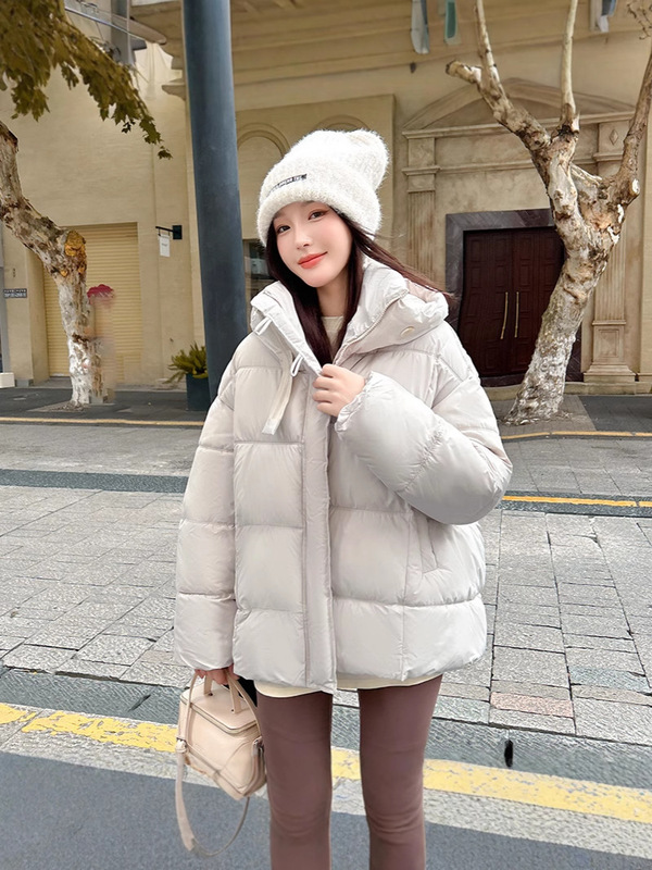 韩版休闲短款羽绒棉服女小个子冬季棉衣2025学院风加厚面包服外套|undefined