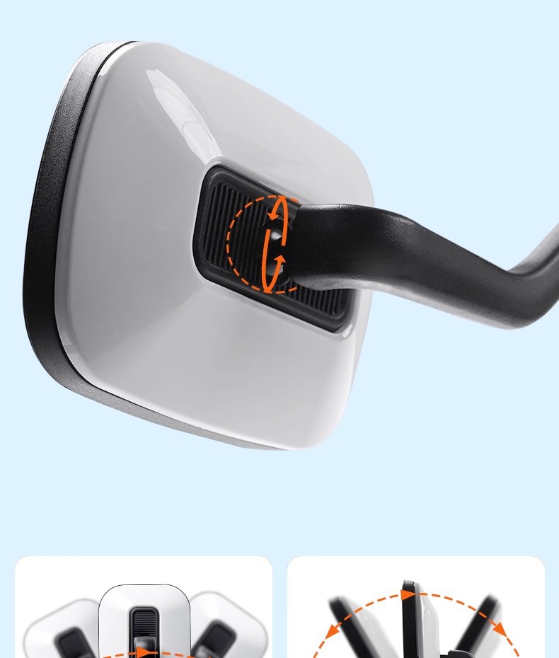 Electric Vehicle Rearview Mirror, Universal Reflective Mirror, High-Definition Convex Mirror, Square Bicycle Reversing Mirror