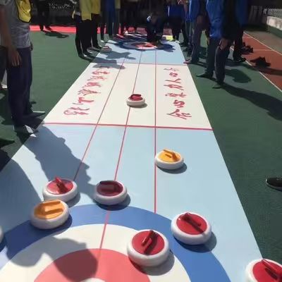 定制冰壶赛道旱地校园竞技赛道冰面地板仿真聚乙烯冰壶赛道陆地