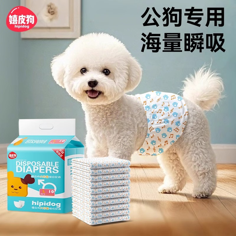 Pañales desechables para perros machos, pantalones fisios para perros, cachorros, anti-urinario, cortesía, perros de peluche, pañales para mascotas