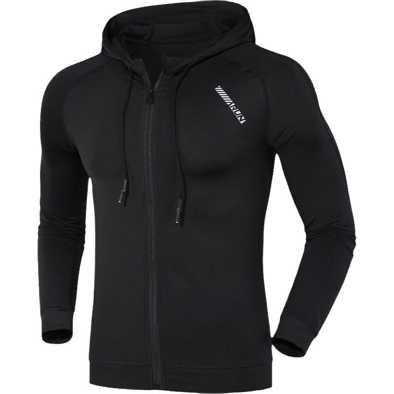 Otoño nuevo estilo deportes al aire libre fitness correr pesca ciclismo senderismo chaqueta con capucha deportes hombres transpirables de secado rápido