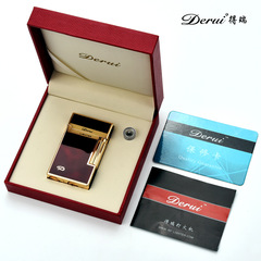 得瑞2035朗聲鋼音打火機充氣砂輪明火側打高端禮品火機廠家批發