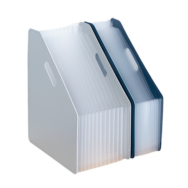 Deli 63951 63952 bolsa de órganos carpeta multi-capa A4 bolsa de almacenamiento de inserción caja de almacenamiento vertical uso de la Oficina image 5