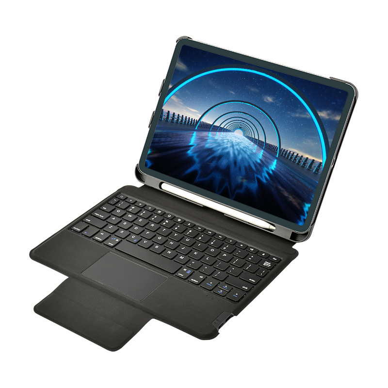 iPad Keyboard Integrated Apple Tablet Bluetooth Keyboard Protective Cover Two-In-One with Touch Pen Slot for Office