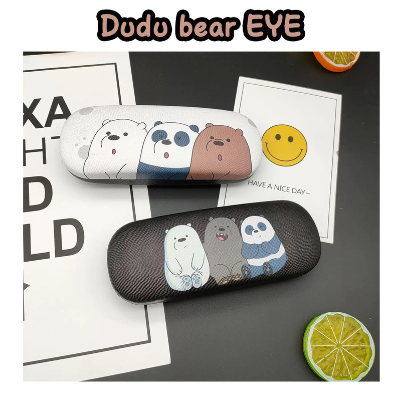 Glasses Case Cartoon Cute Our Bare Bear Series Ins Small High-value Creative Simple Portable Compression Anti-drop