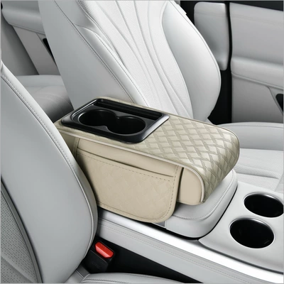 Water Cup Holder Storage – Armrest box - star-pattern-off-white