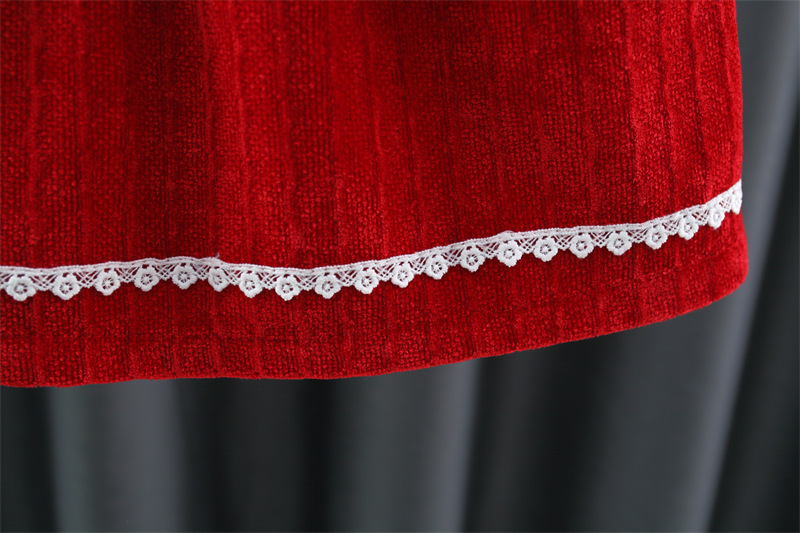 Robe de printemps en dentelle avec nœud pour bébé fille_voghion.com