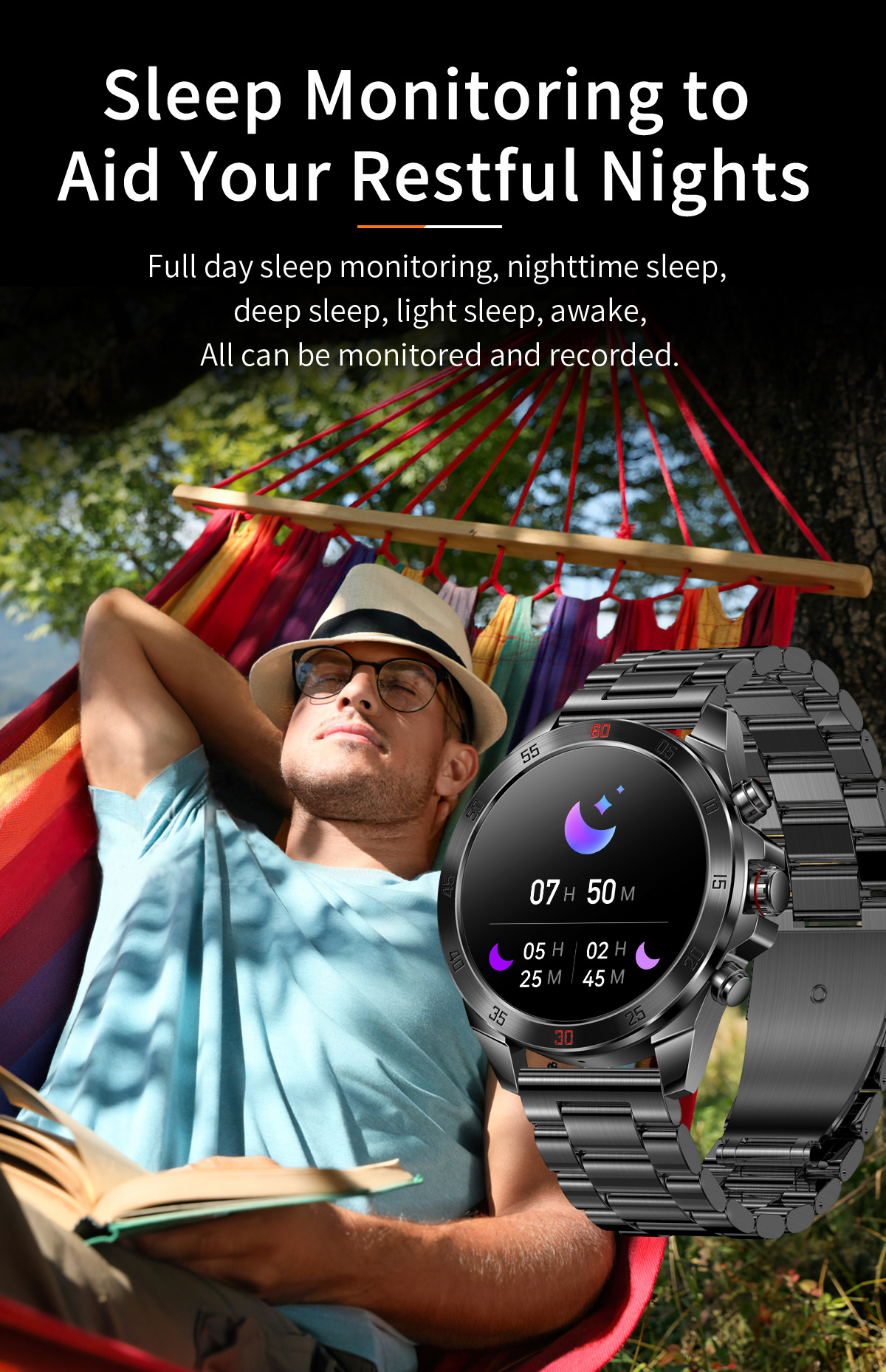 Smartwatch uomo con cardiofrequenzimetro e chiamate bluetooth_voghion.com