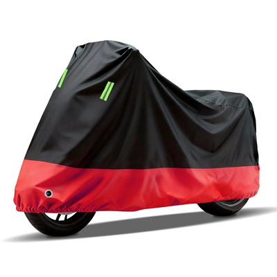 Car clothing — rain protection, electric vehicle rain - m1557595cm-black-on-top-red-on-bottom