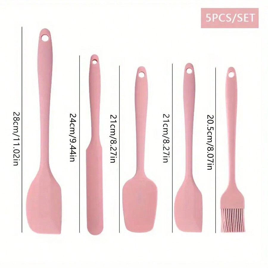 Espátula de silicona para repostería, juego de seis piezas, juego de espátulas pequeñas para cocina, en stock, juego de 6 piezas