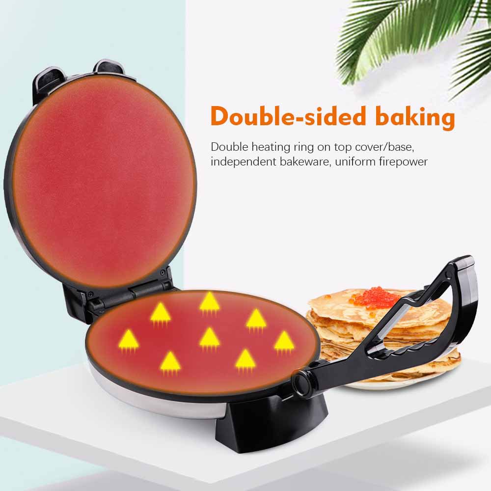 110v跨境烙饼机薄饼机春饼机 家用早餐机电饼档薄饼器Roti Maker