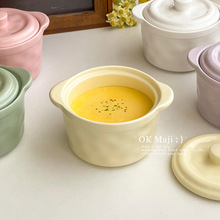 陶瓷蛋盅瓦罐汤炖盅蒸蛋羹专用碗带盖隔水炖家用一人份煲汤小汤盅