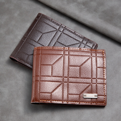 Short Men's Wallet Thin Retro Business Casual Wallet PU Wallet Trendy Personalized Soft Leather Wallet Wholesale