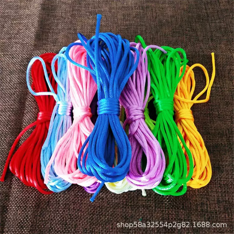 厂家批发现货黑白韩国绳 中国结编织线 工艺编织韩国丝 DIY韩国绳