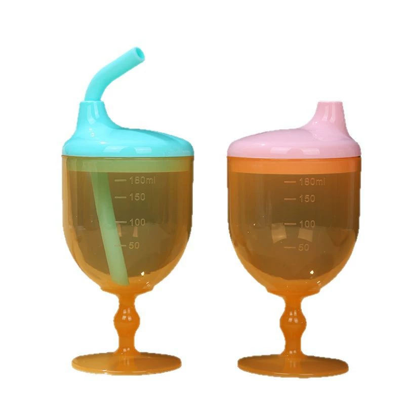 Straw, children's glass, shatterproof wineglass, highchair, tableware, fall protection